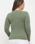 Yelete Soft Seamless Long Sleeve Layering Top | Regular & Plus