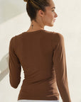 Yelete Soft Seamless Long Sleeve Layering Top | Regular & Plus