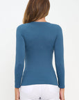 Yelete Soft Seamless Long Sleeve Layering Top | Regular & Plus