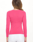 Yelete Soft Seamless Long Sleeve Layering Top | Regular & Plus