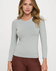 Yelete Soft Seamless Long Sleeve Layering Top | Regular & Plus