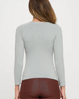 Yelete Soft Seamless Long Sleeve Layering Top | Regular & Plus