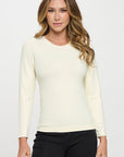 Yelete Soft Seamless Long Sleeve Layering Top | Regular & Plus