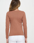 Yelete Soft Seamless Long Sleeve Layering Top | Regular & Plus