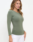 Yelete Soft Seamless Long Sleeve Layering Top | Regular & Plus