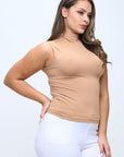 Yelete Soft Seamless Mock Neck Tank | Regular & Plus