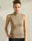 Yelete Soft Seamless Mock Neck Tank | Regular & Plus