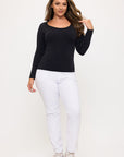 Yelete Sculpted Chic Seamless Long Sleeve Top