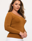 Yelete Sculpted Chic Seamless Long Sleeve Top