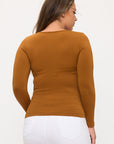 Yelete Sculpted Chic Seamless Long Sleeve Top