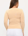 Yelete Sculpted Chic Seamless Long Sleeve Top