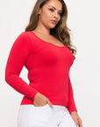 Yelete Sculpted Chic Seamless Long Sleeve Top