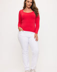 Yelete Sculpted Chic Seamless Long Sleeve Top