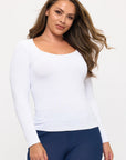 Yelete Sculpted Chic Seamless Long Sleeve Top
