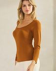 Yelete Sculpted Chic Seamless Long Sleeve Top