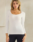 Yelete Sculpted Chic Seamless Long Sleeve Top