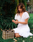 The Srikandi Mini Ruffle Dress In White