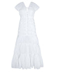 SRIKANDI Ruffle Maxi Dress In White - My Pampered Life Seattle