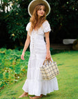 SRIKANDI Ruffle Maxi Dress In White - My Pampered Life Seattle