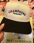 Champagne Problems - Black Vintage Trucker Hat - My Pampered Life Seattle