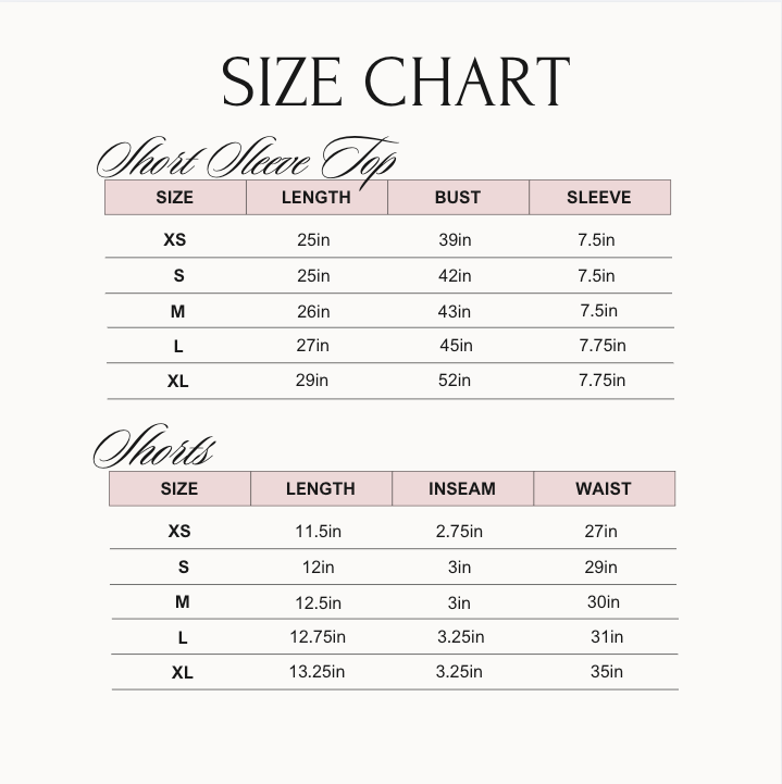 Pink Champagne - Short Bamboo Pajama Set