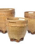 Park Hill | Lombok Rattan Baskets, Set of 3 - My Pampered Life Seattle