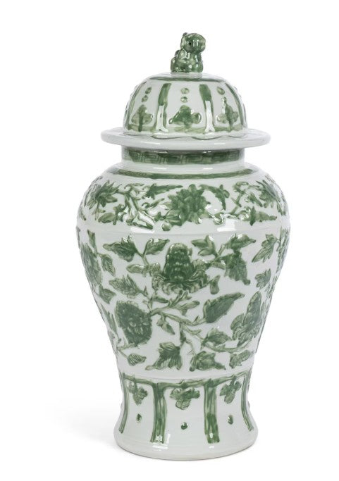 Park Hill | Embossed Floral Ginger Jar