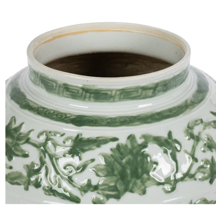 Park Hill | Embossed Floral Ginger Jar