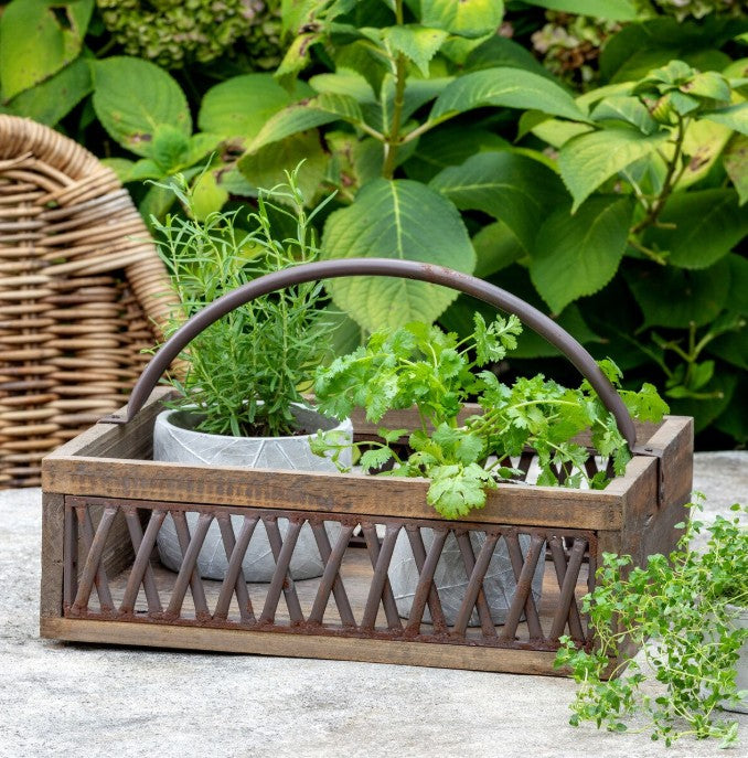 Park Hill Iron Lattice Garden Trug