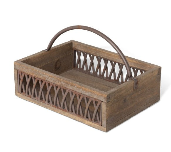 Park Hill Iron Lattice Garden Trug