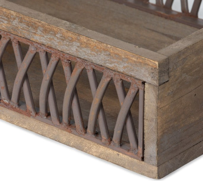 Park Hill Iron Lattice Garden Trug
