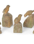 Park Hill Song Bird Relics, Set of 5, Assorted Sizes