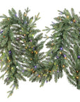 Park Hill Montana Spruce Garland, Multi Function w/ Soft Twinkle, 108"L