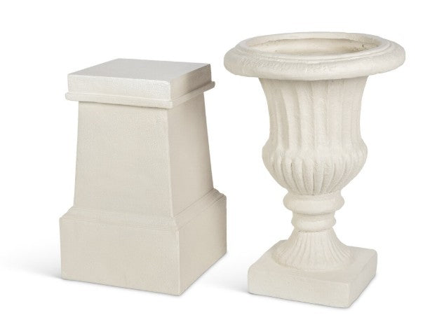 Park Hill Tall Urn With Pedestal, 55.5"H