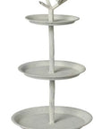 Park Hill Garden Bird Iron Tiered Plant Stand