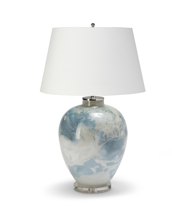 Park Hill Nebula Glass Table Lamp