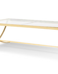 Park Hill Saber Leg Glass Coffee Table – Brass or Silver