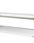 Park Hill Saber Leg Glass Coffee Table – Brass or Silver