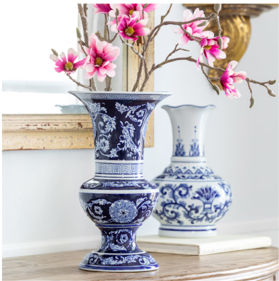 Park Hill Chinoiserie Classic Urn – Blue & White Porcelain
