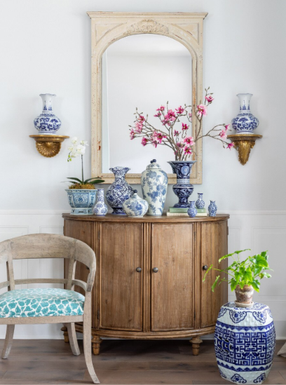 Park Hill Chinoiserie Classic Urn – Blue & White Porcelain