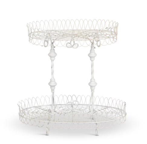 Park Hill French Wire Display Stand – Antiqued White