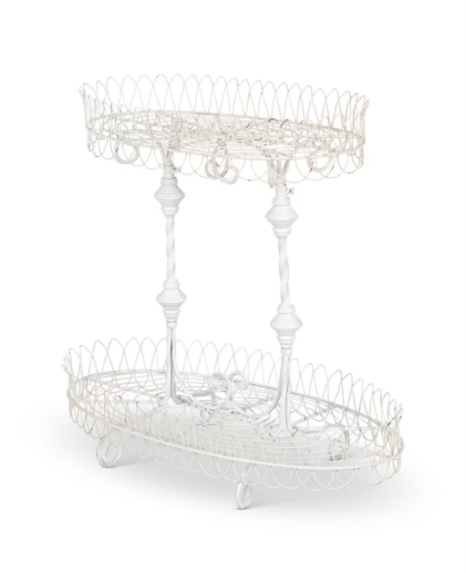 Park Hill French Wire Display Stand – Antiqued White