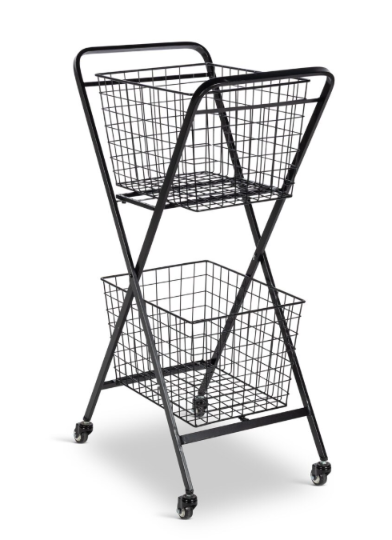 Park Hill Double Market Cart – Black Iron