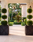 Park Hill Large Metal Estate Planter – Noir