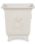 Park Hill Grand Scroll Planter – Soft Garden Green or Antiqued White