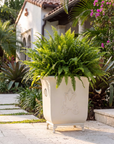 Park Hill Grand Scroll Planter – Soft Garden Green or Antiqued White