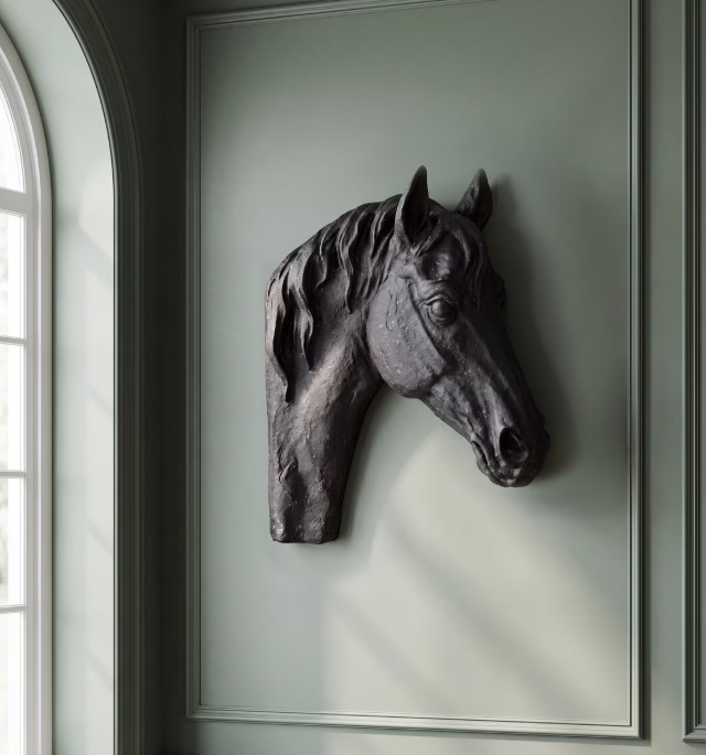Park Hill Noble Grace Horse Head Wall Sculpture