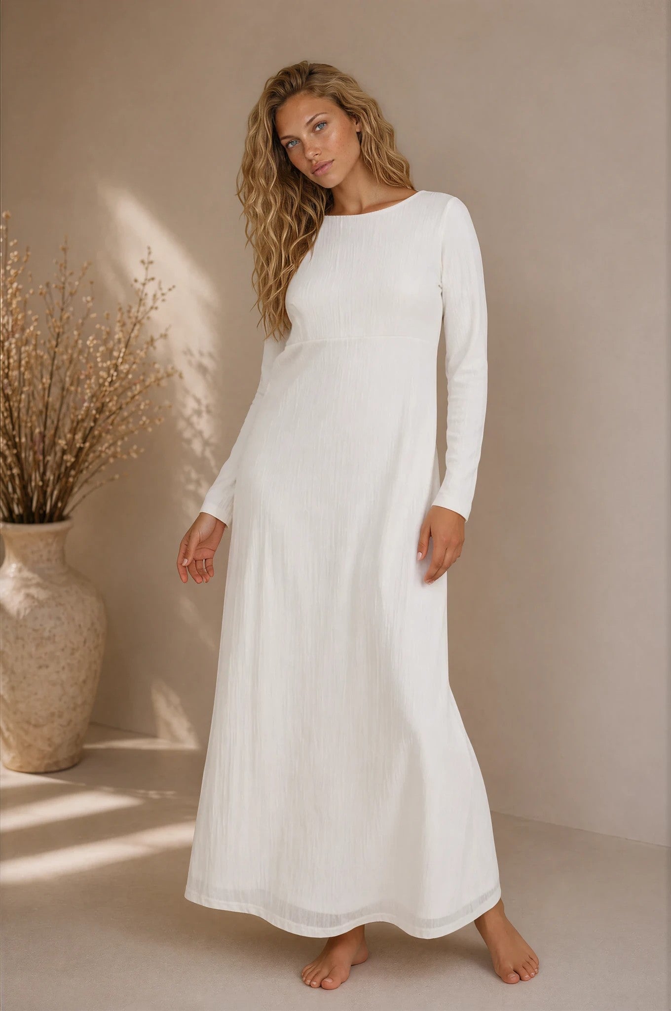 Claire LDS Temple Dress