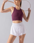 Full Size Sweat Sesh Crop Top - Plum