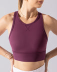 Full Size Sweat Sesh Crop Top - Plum